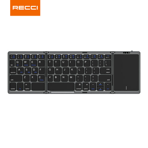 Recci RCS-K01 Triple folding touch Bluetooth Keyboard