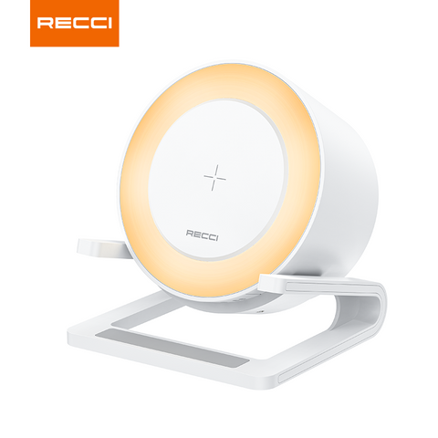Recci RSK-W28 4IN1 SPEAKER Wireless Fast Charger With Holder