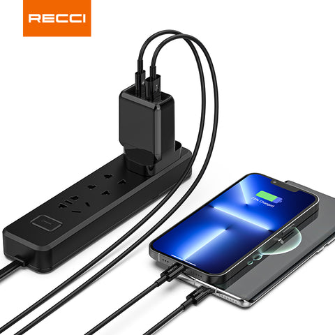 Recci RC28CL Charger Kit Travel Type-C To Lightning PD20W