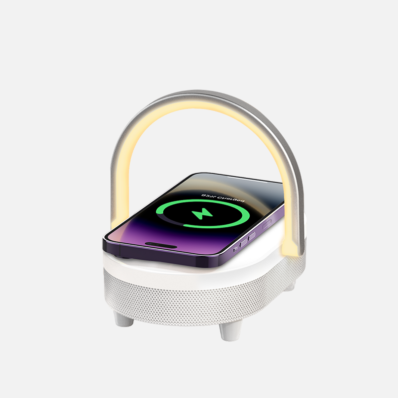 4 In 1  Speaker Wireless Charger With Lamp