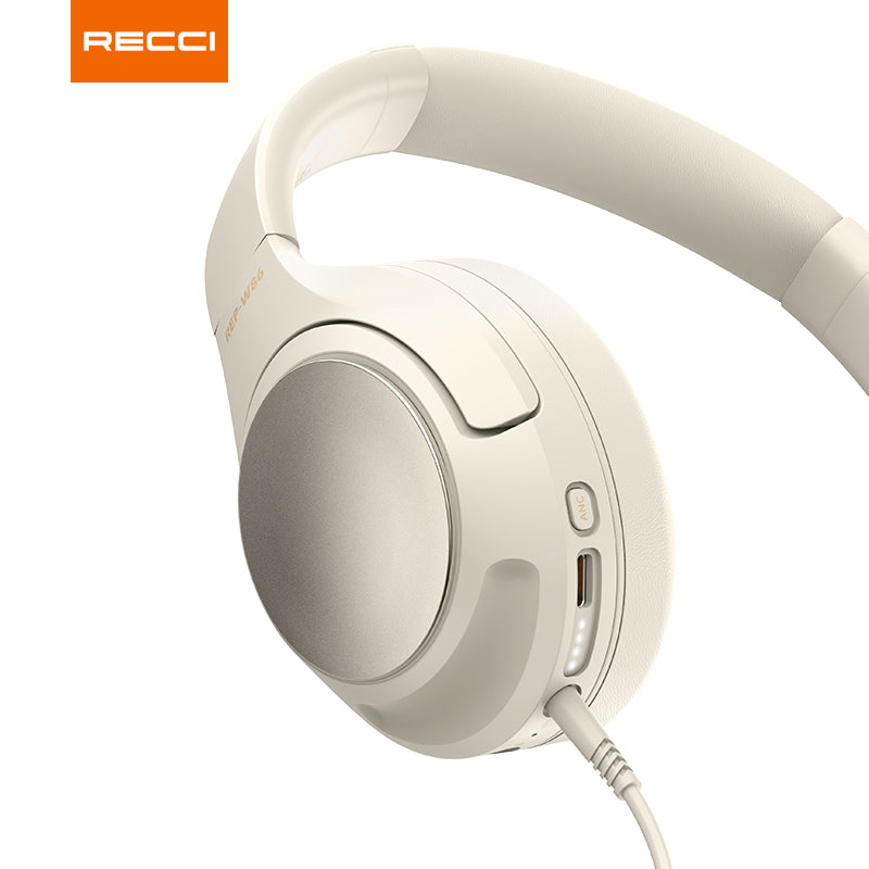 Recci REP-W86 ANC Over-Ear Headsets for Premium Noise-Canceling Comfort