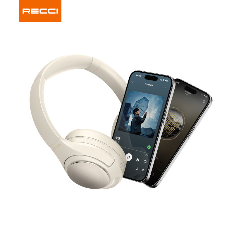 Recci REP-W86 ANC Over-Ear Headsets for Premium Noise-Canceling Comfort
