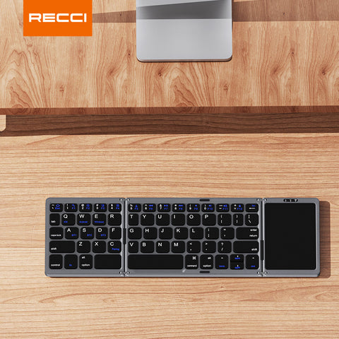 Recci RCS-K01 Triple folding touch Bluetooth Keyboard