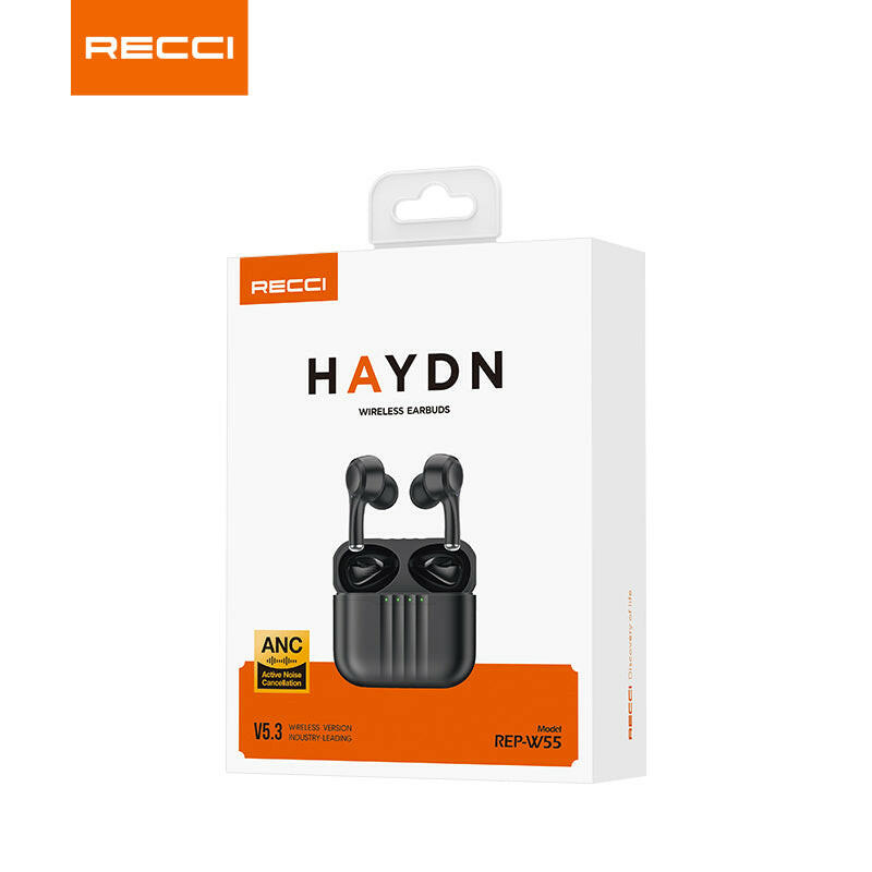Recci REP-W55 ANC Wireless Earbuds HI-FI Headphones - reccimaxco